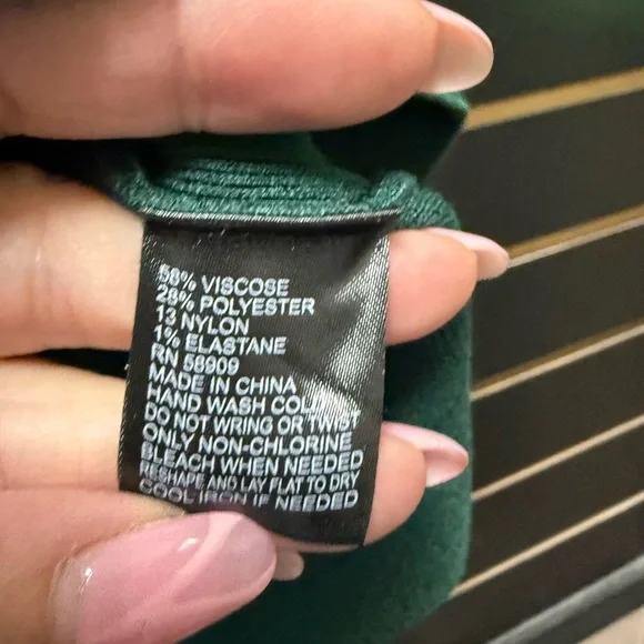 Antonio Melani XL Mock Neck Sweater – Green - Picture 3 of 4